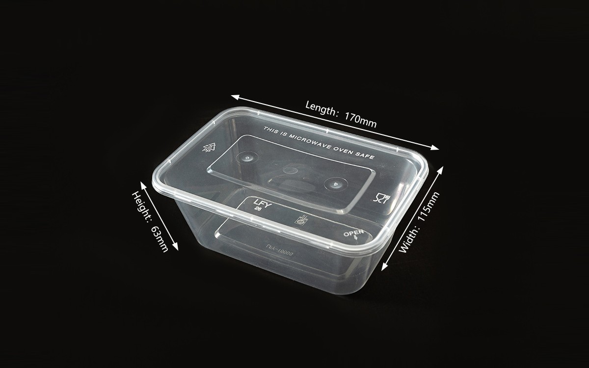1000ml Rectangular PP Food Container: Four Models