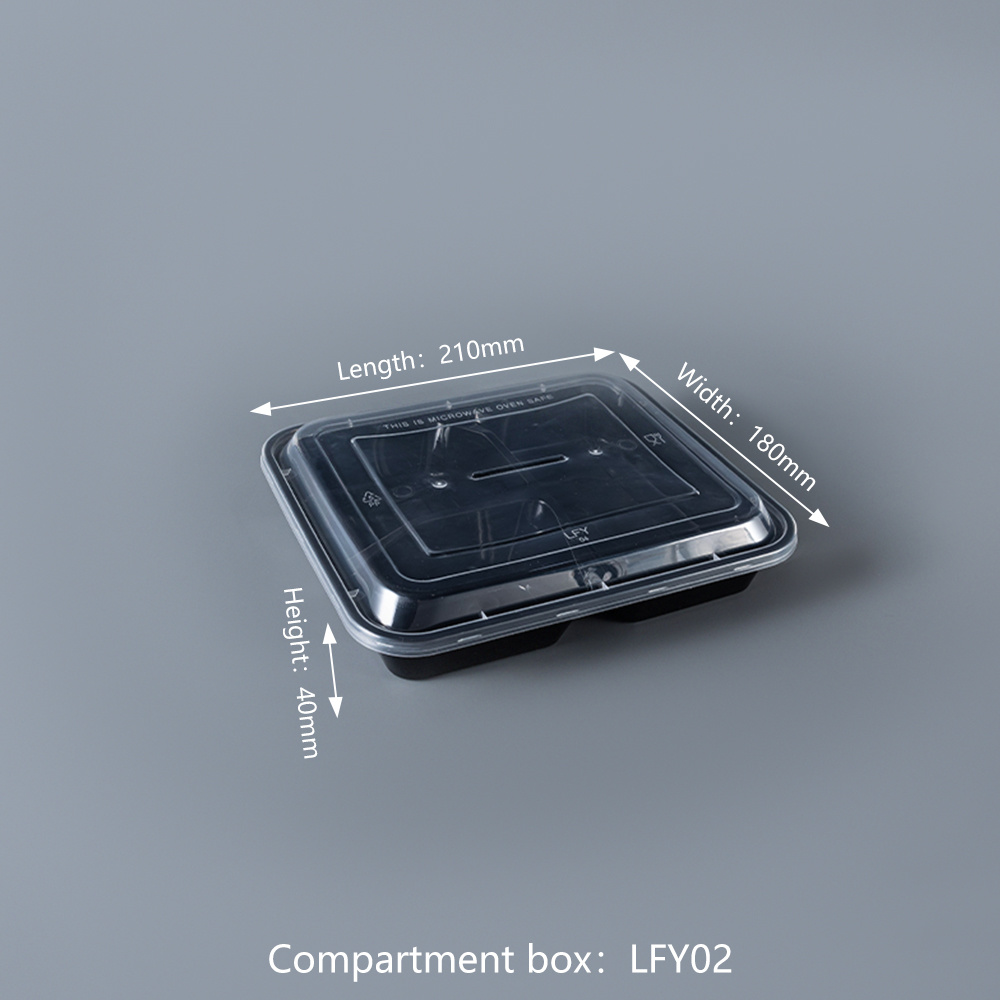 900 ml 3-Compartment PP Meal Prep Container PF-3C900