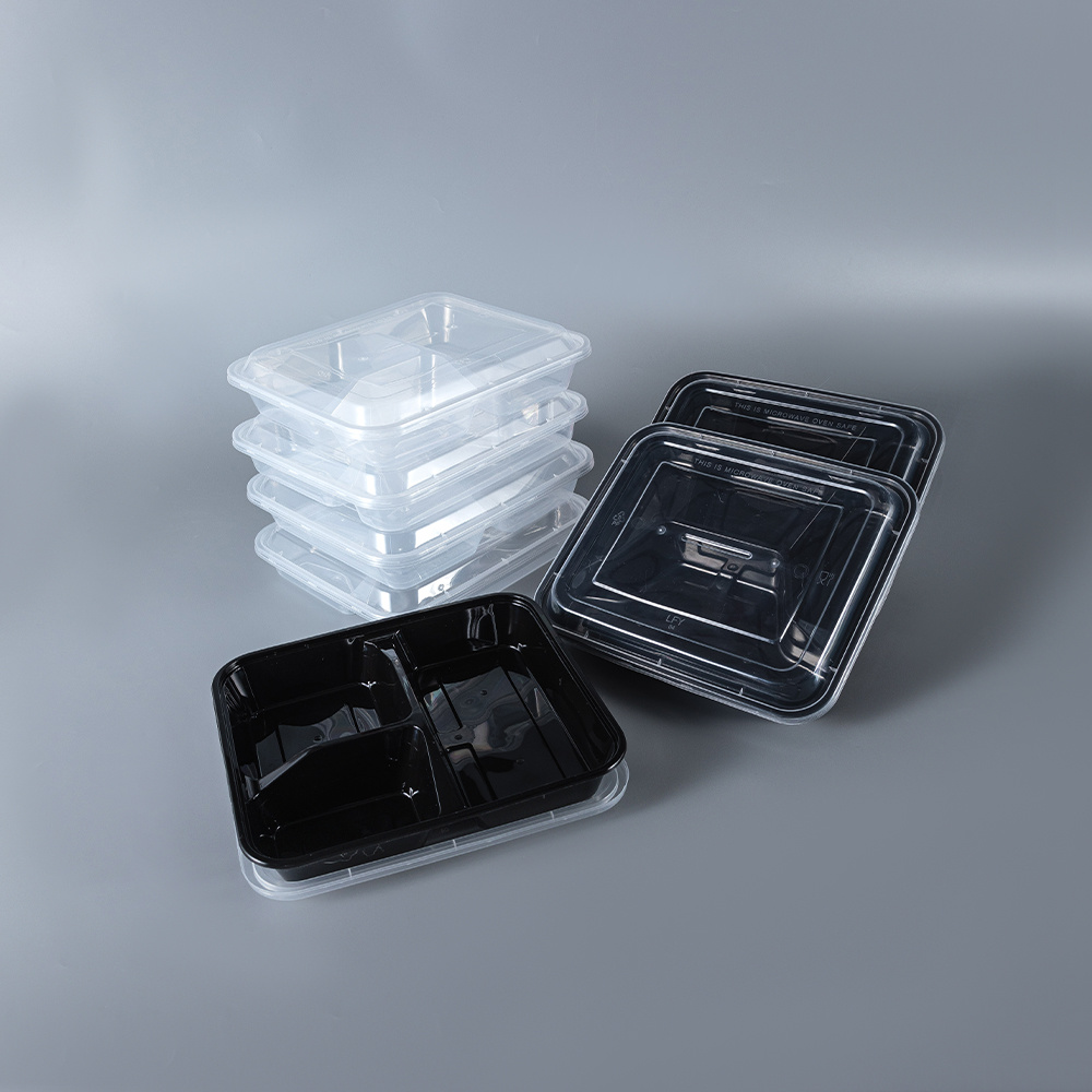 900 ml 3-Compartment PP Meal Prep Container PF-3C900