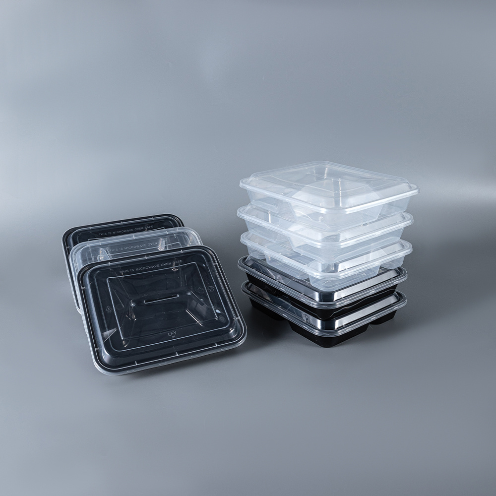 900 ml 3-Compartment PP Meal Prep Container PF-3C900