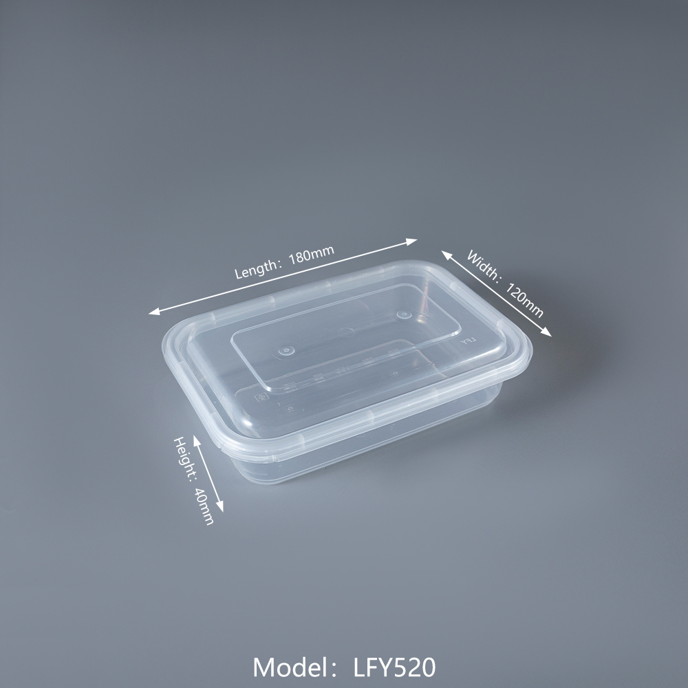 470 ml Safety-Lock Rectangular PP Food Container PF-520