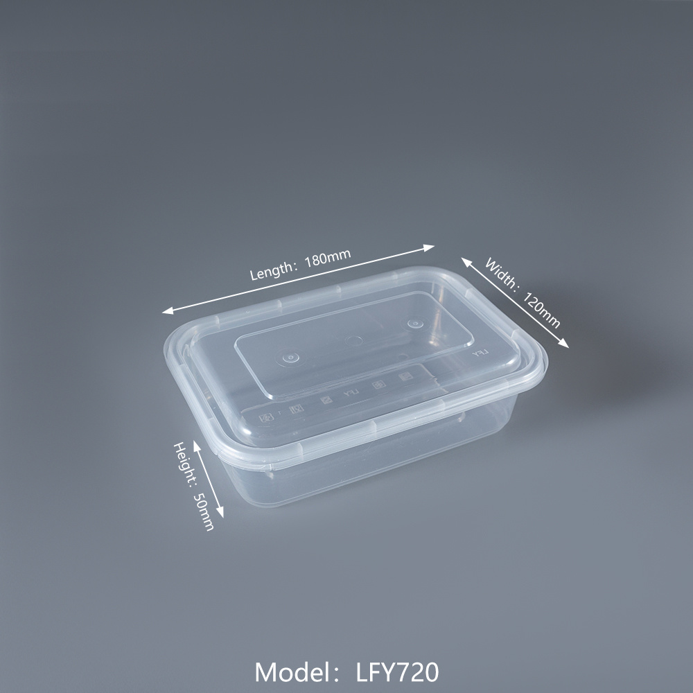590 ml Safety-Lock Rectangular PP Food Container PF-720