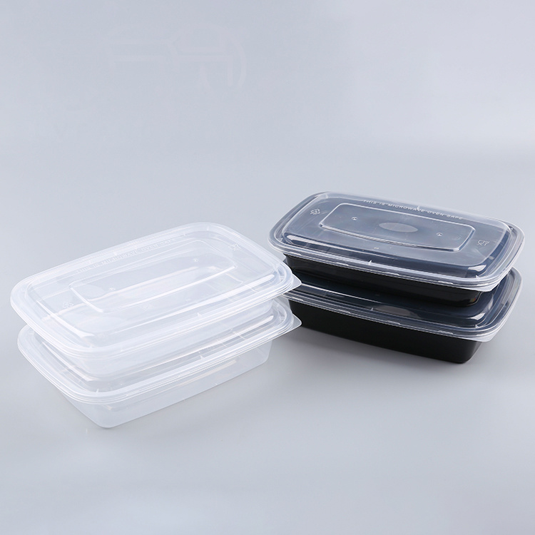 1000 ml American-Style Rectangular PP Container PF-ASQ1000