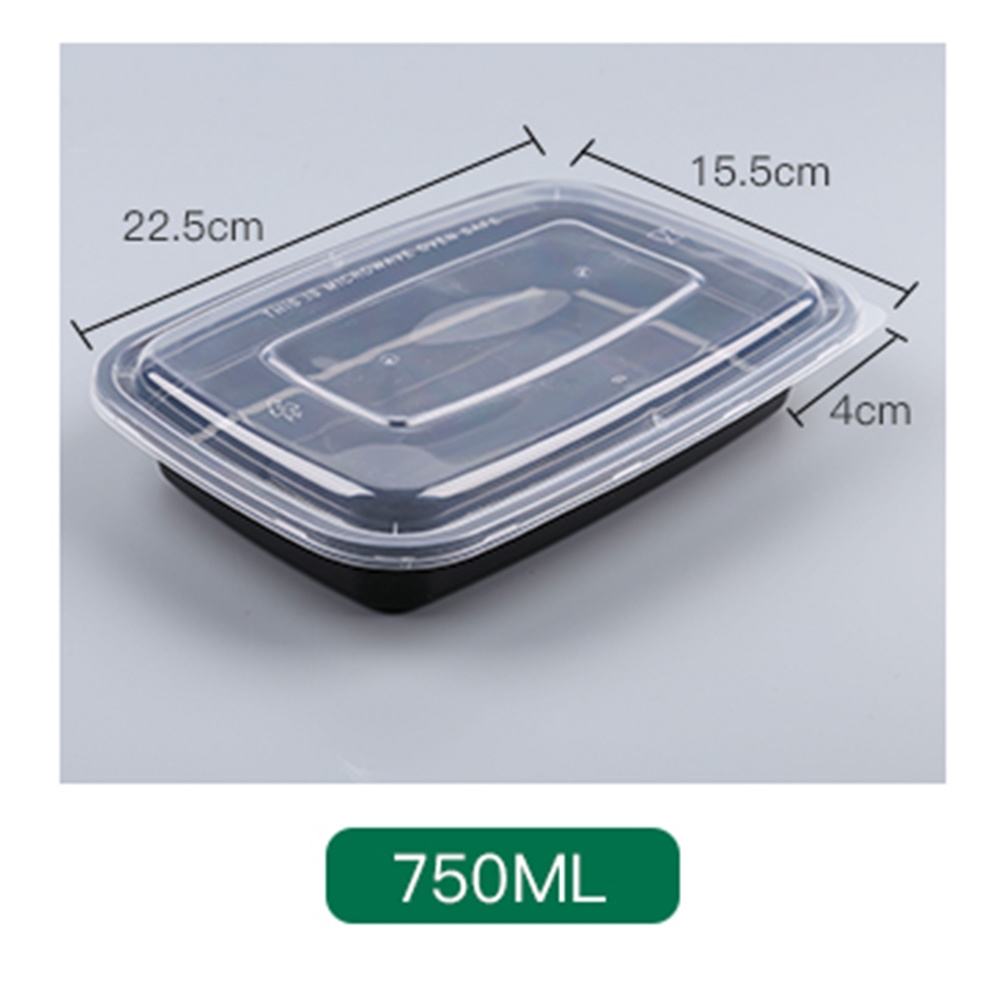 750 ml American-Style Rectangular PP Container PF-ASQ750