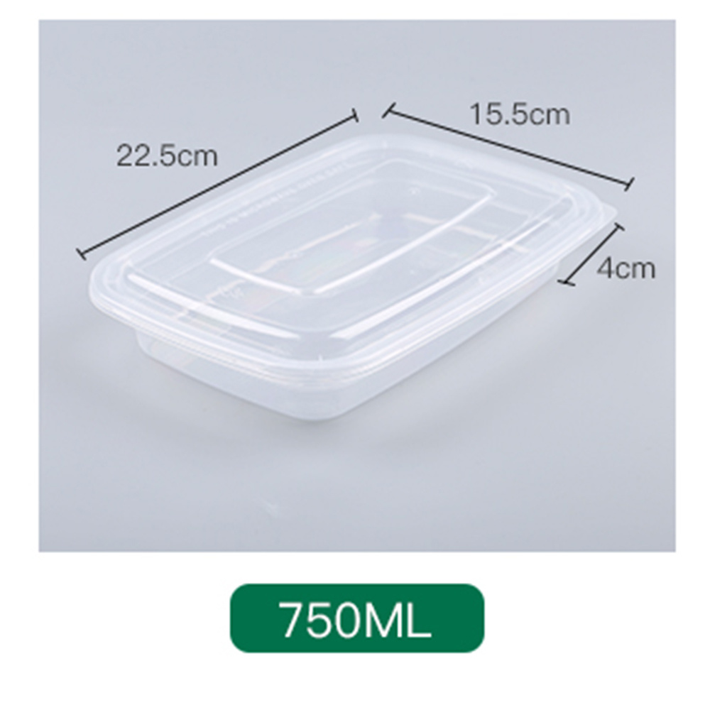750 ml American-Style Rectangular PP Container PF-ASQ750