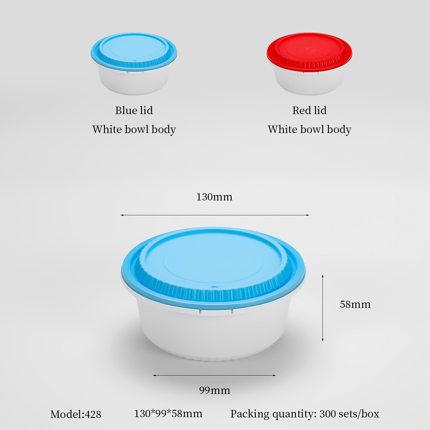 428 ml Safety-Lock Round PP Bowl PF-GG428