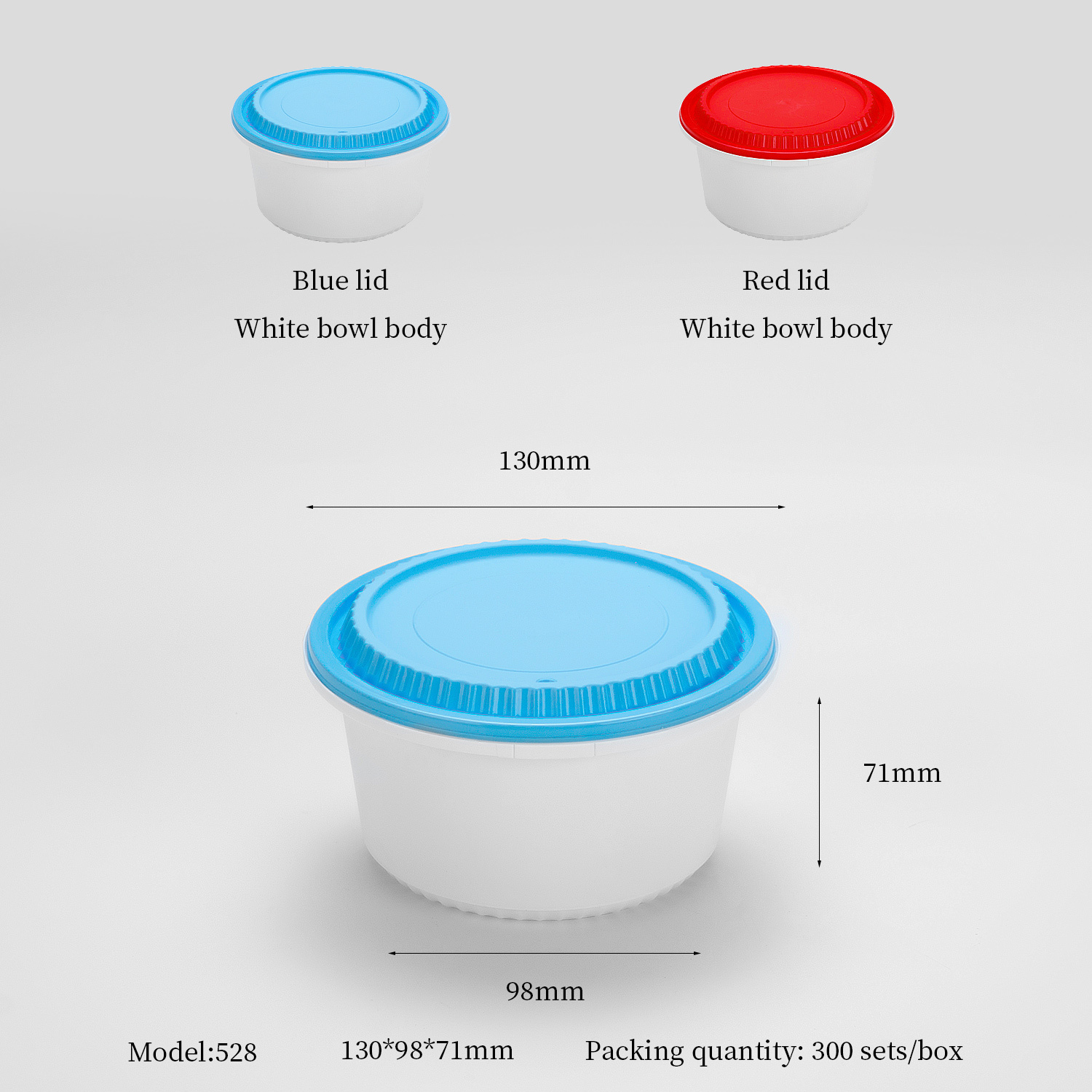 528 ml Safety-Lock Round PP Bowl PF-GG528