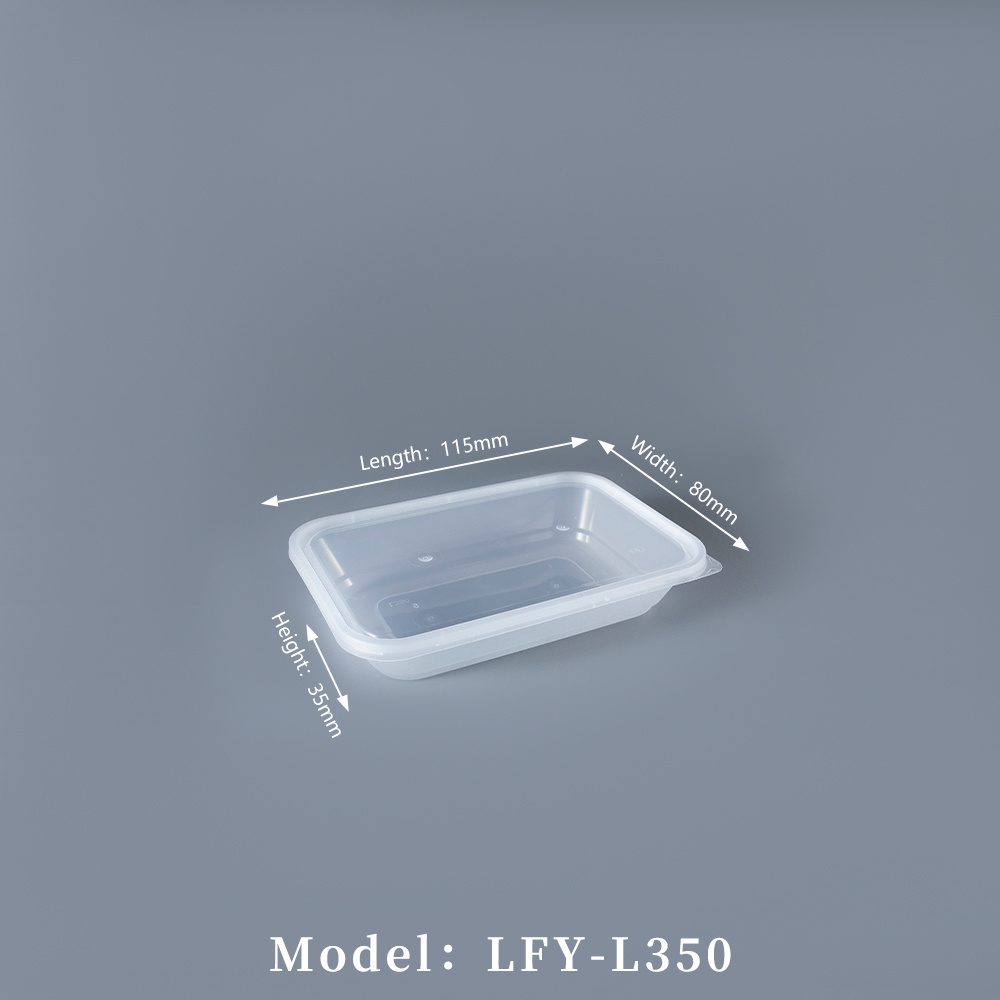 350 ml Thickened Rectangular PP Food Container PF-L350