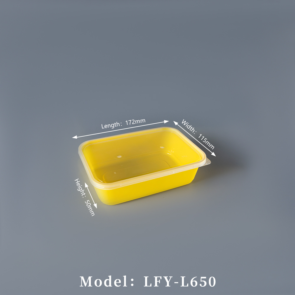 650 ml Thickened Rectangular PP Food Container PF-L650