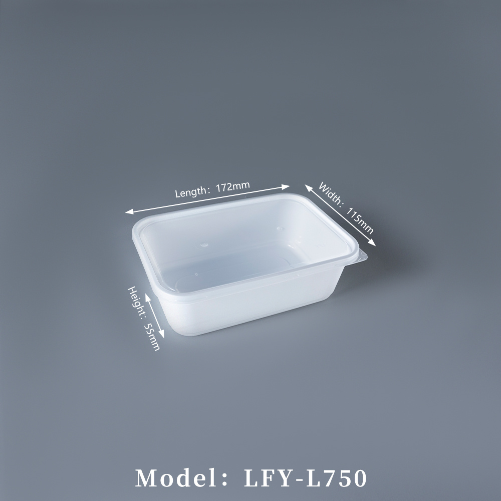 750 ml Thickened Rectangular PP Food Container PF-L750