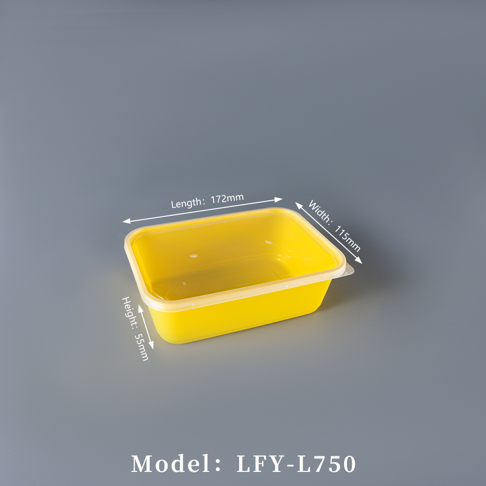 750 ml Thickened Rectangular PP Food Container PF-L750
