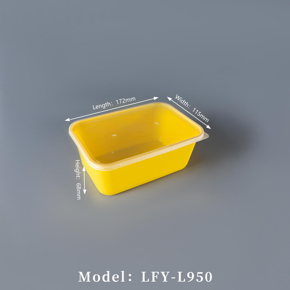 950 ml Thickened Rectangular PP Food Container PF-L950