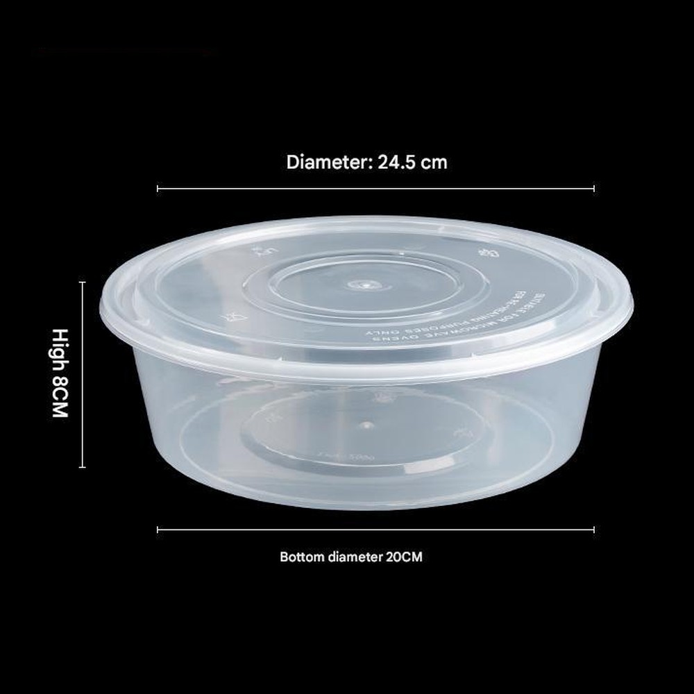 2500 ml Round PP Basin with American-Style Lid PF-RW2500
