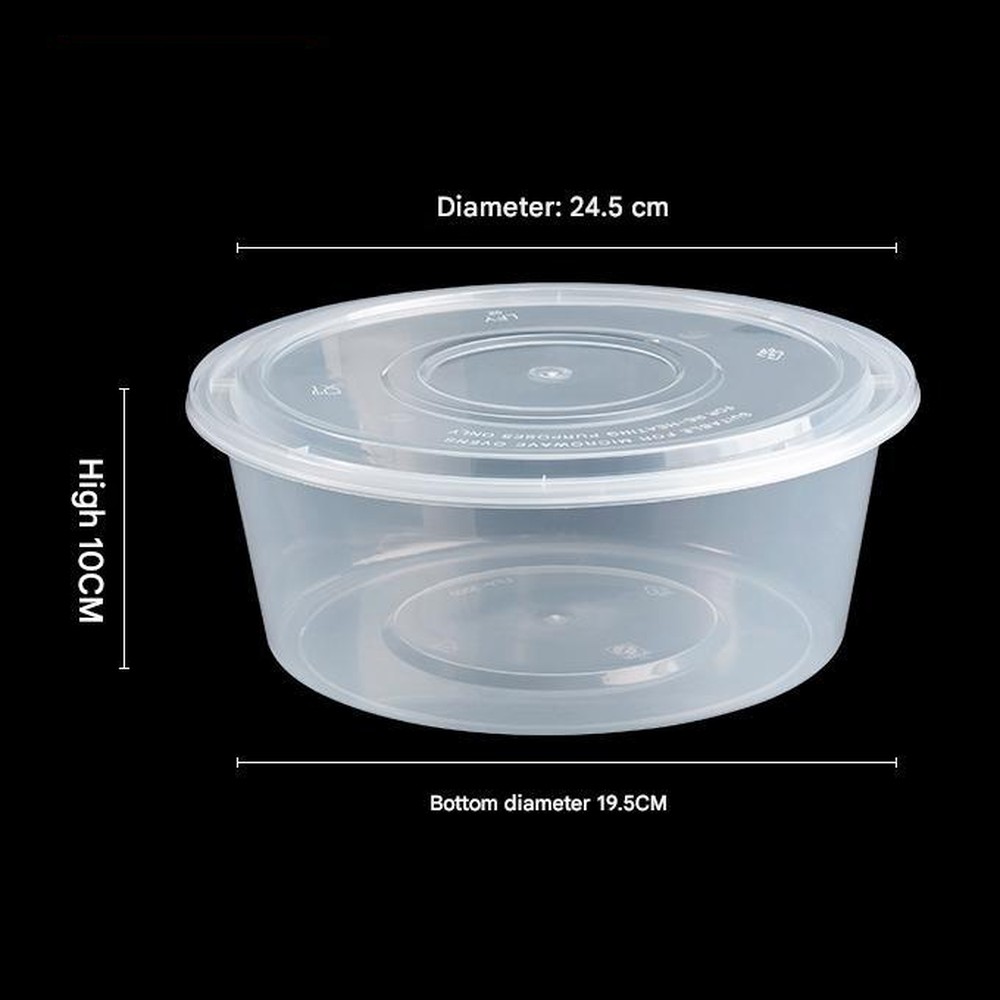 3000 ml Round PP Basin with American-Style Lid PF-RW3000