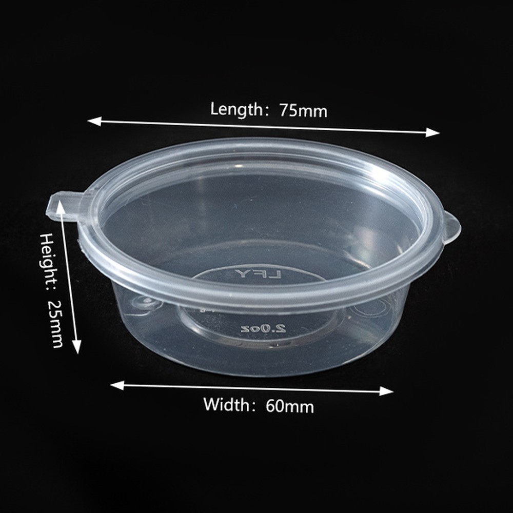 3 oz PP Sauce Cup with Lid PF-SC30 (89 ml)