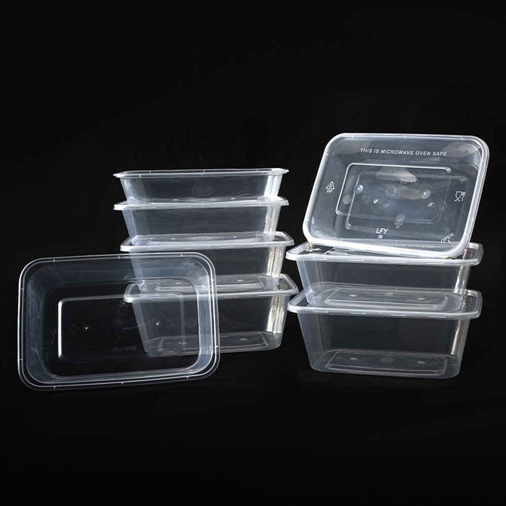 1500 ml Rectangular PP Roast Meat Container PF-SQ1500