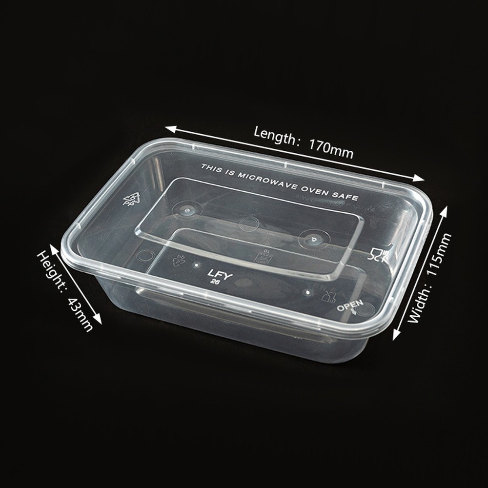 650 ml Rectangular PP Food Container PF-SQ650S