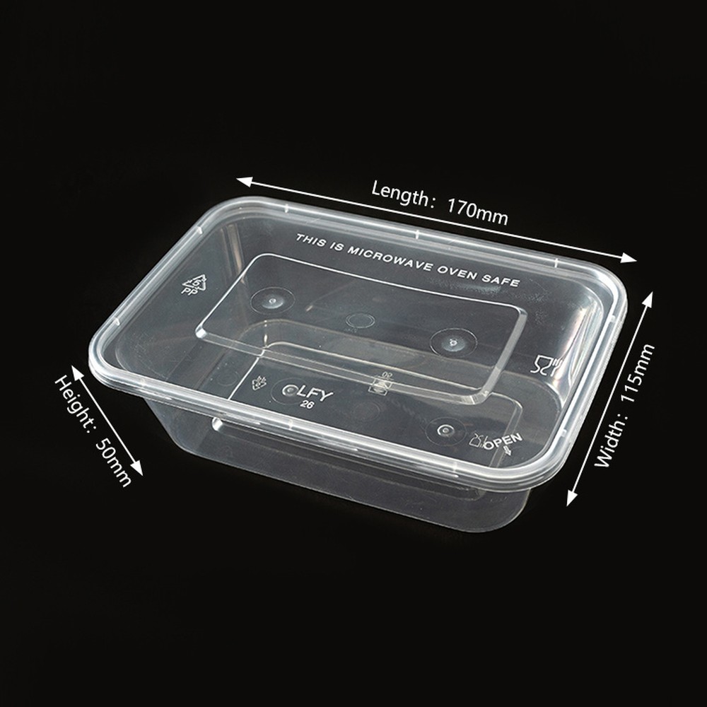 750 ml Rectangular PP Food Container PF-SQ750
